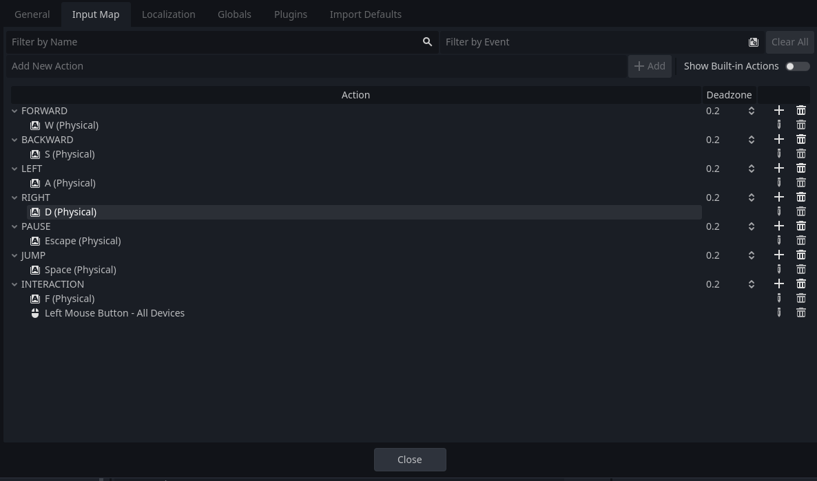 Keymappings